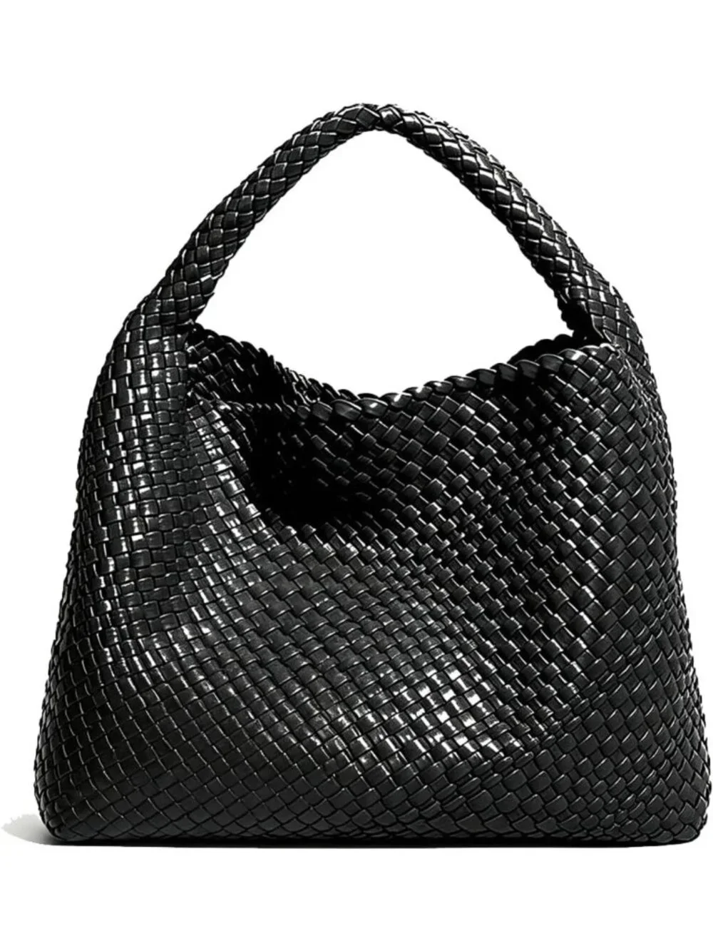 Stylish Woven Tote Bag with Purse - Large Handmade Shoulder Hobo Commuter Bag